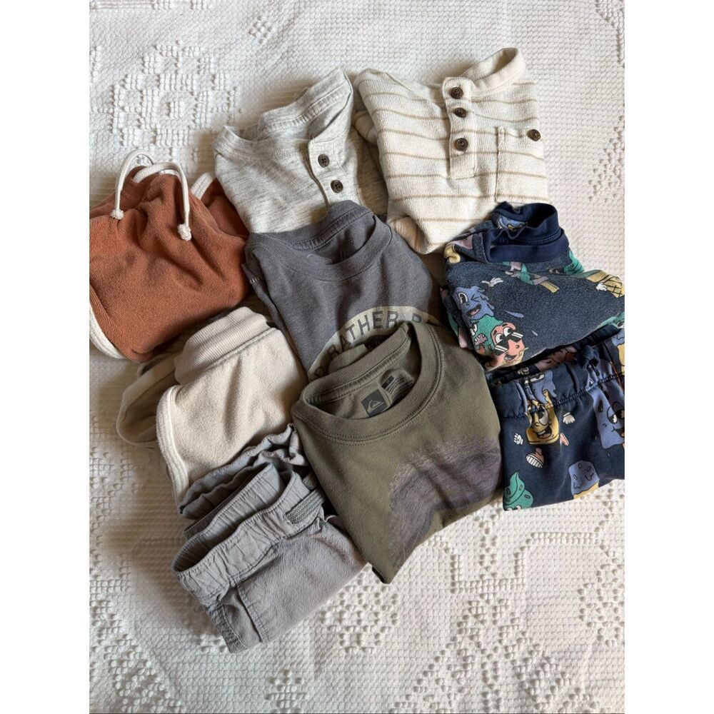 9pc Size 3 Summer Bundle Quiksilver Peek H&M More